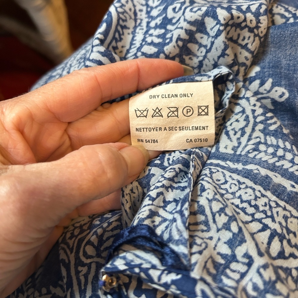 Blue Bandanna Print Designer Wrap Skirt 12 - Picture 7 of 12